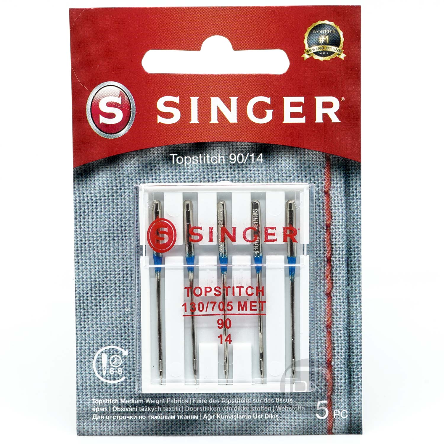 Topstitch Nadel Stärke 90 5er Pack SINGER