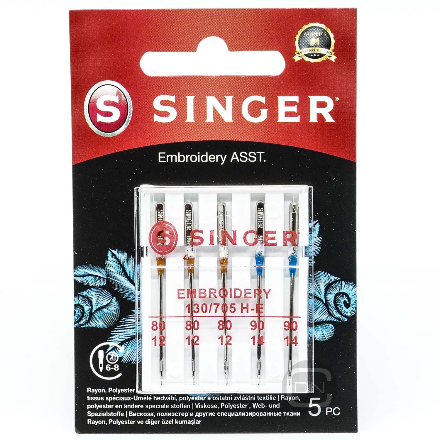 Stick Nadel Sortiment Stärke 80 90 5er Pack SINGER