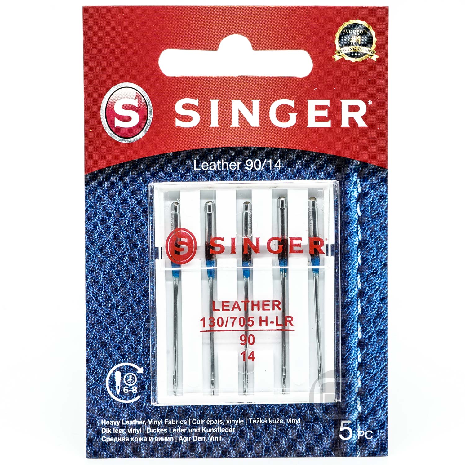 Leder Nadel Stärke 90 5er Pack SINGER