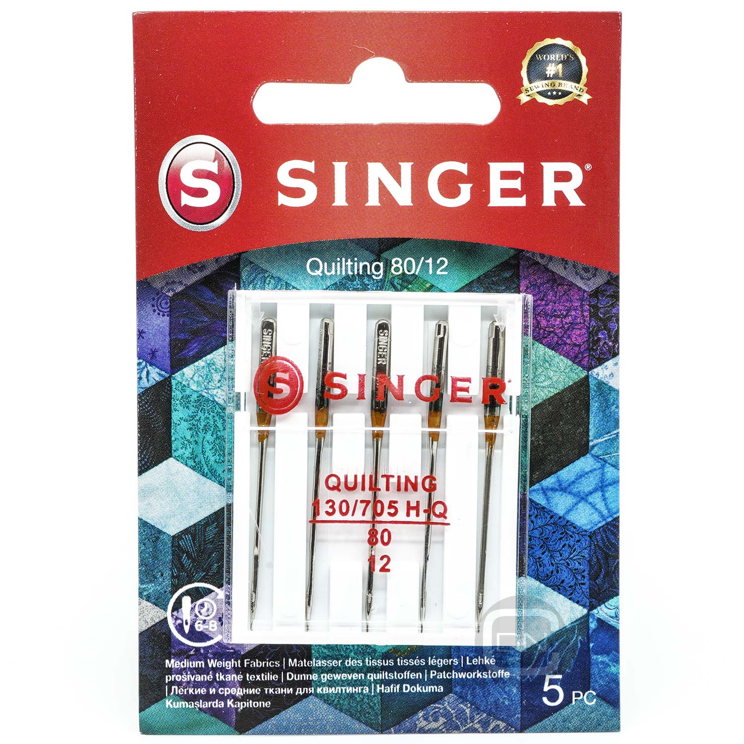 Quilt Nadel Stärke 80 5er Pack SINGER