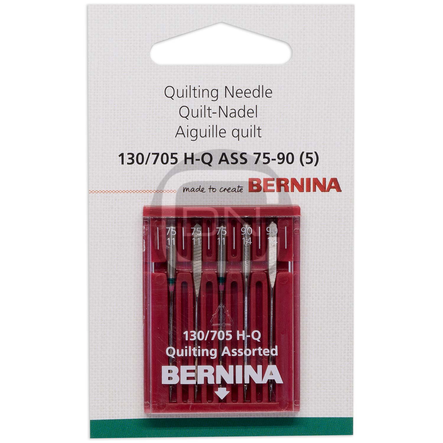 Quilt-Nadel Sortiment Stärke 75 90 5er Pack Bernina