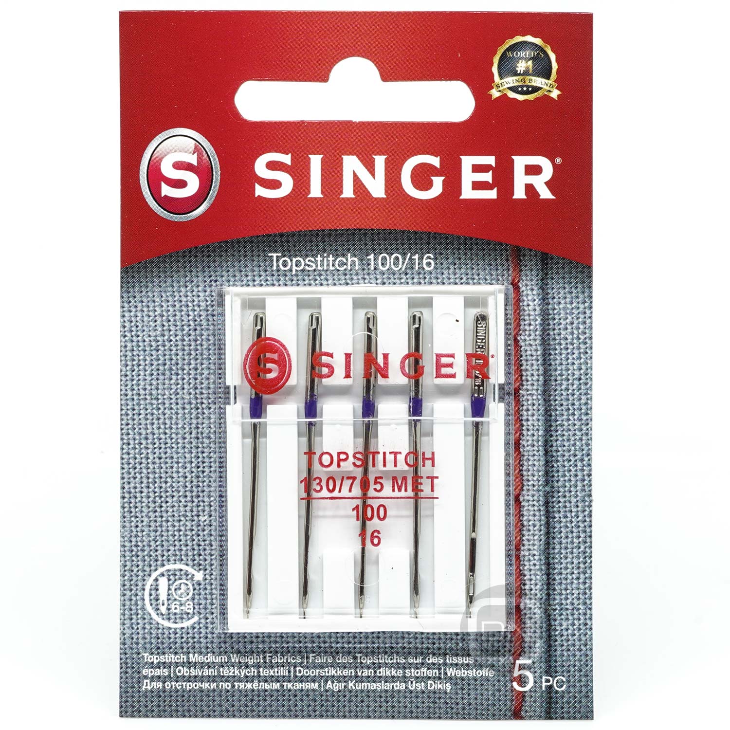 Topstitch Nadel Stärke 100 5er Pack SINGER