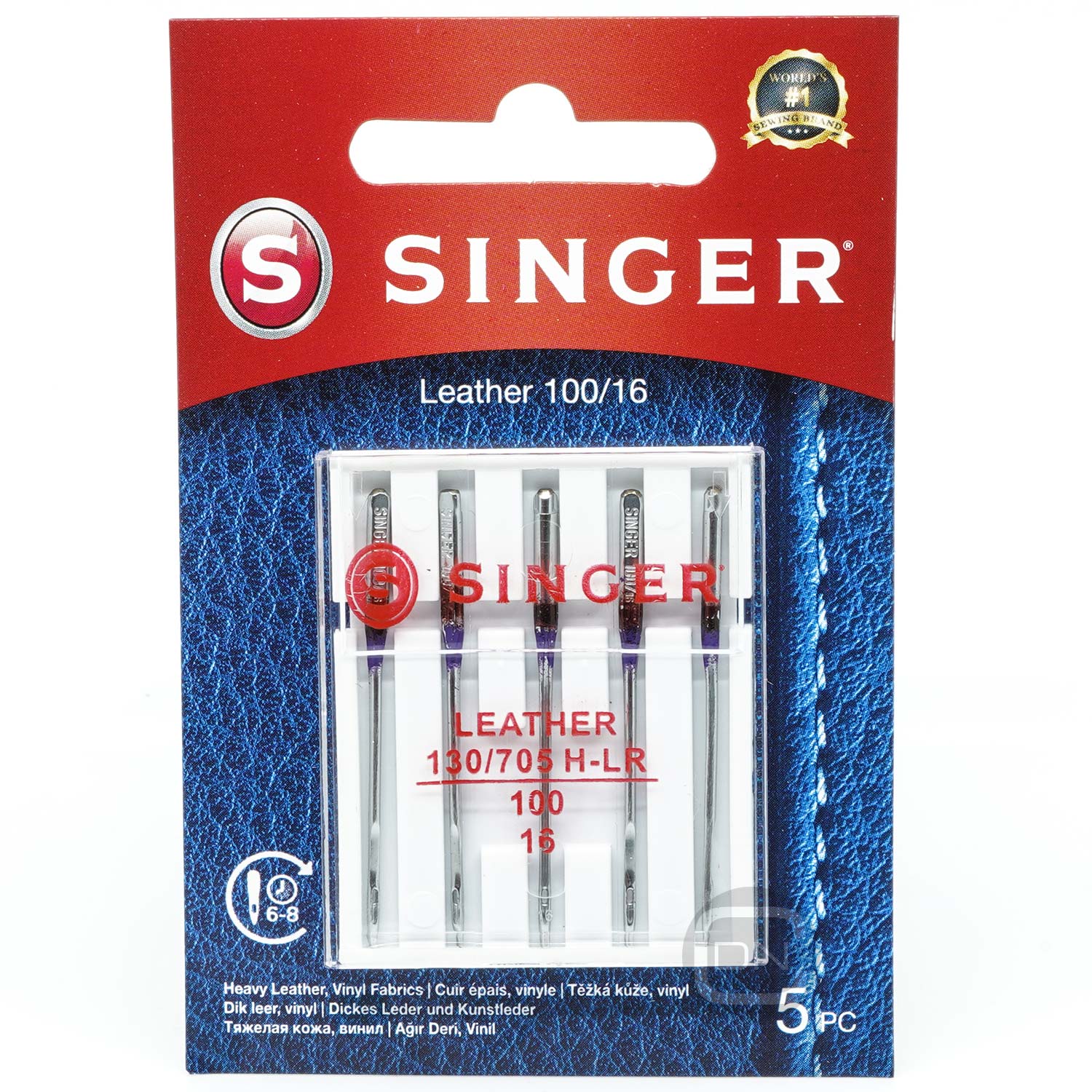 Leder Nadel Stärke 100 5er Pack SINGER