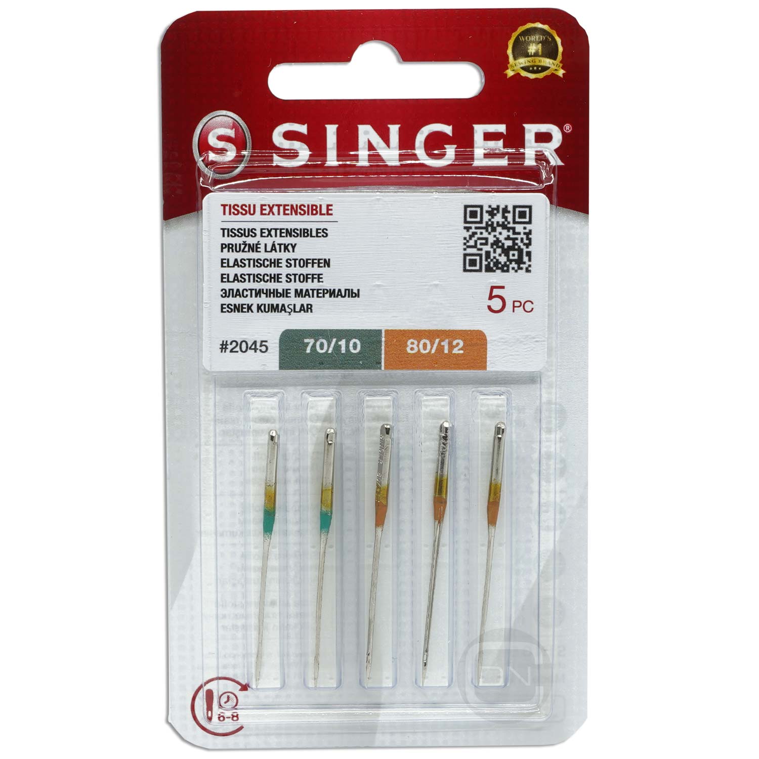 Stretch Nadel Sortiment Stärke 70 80 5er Pack SINGER