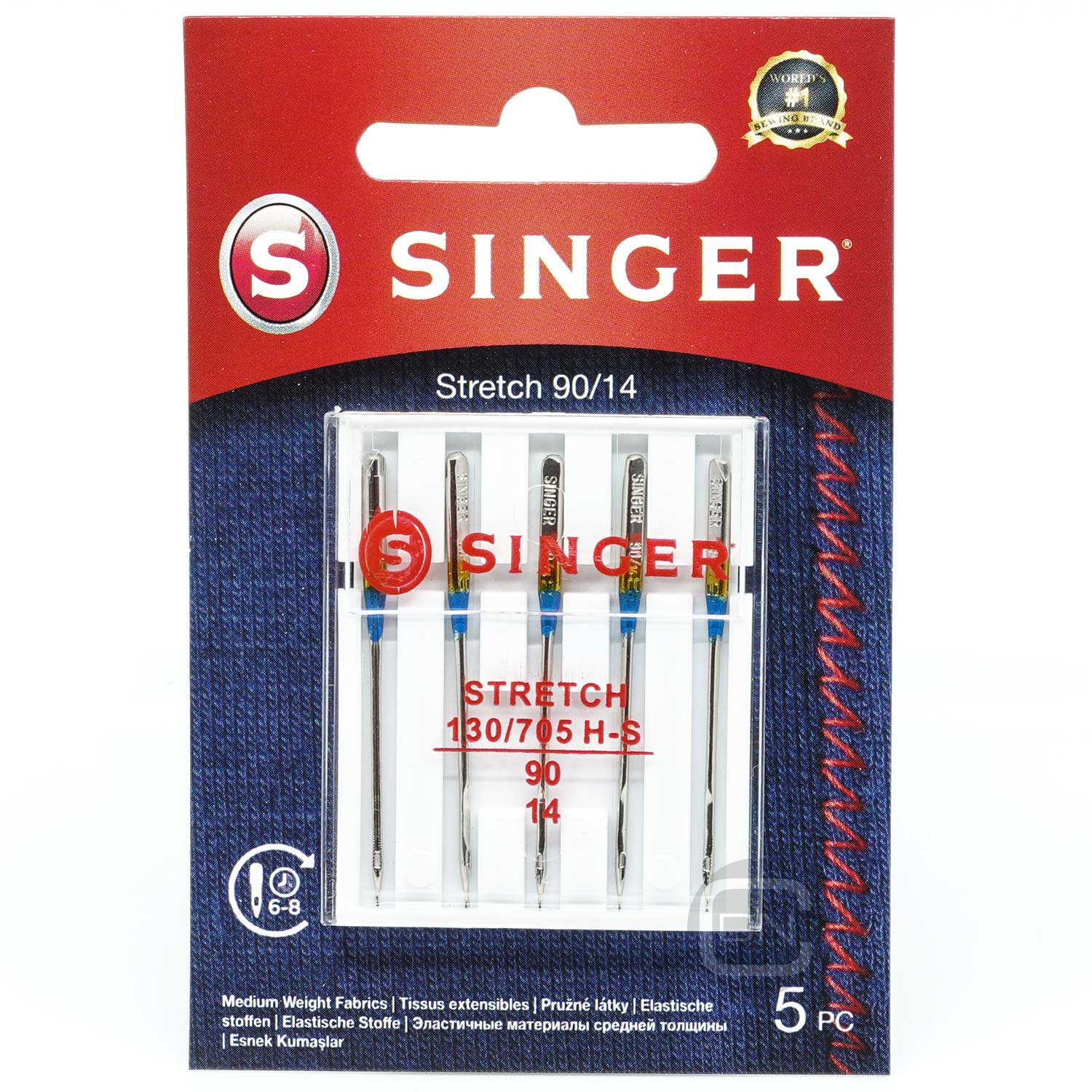 Stretch Nadel Stärke 90 5er Pack SINGER