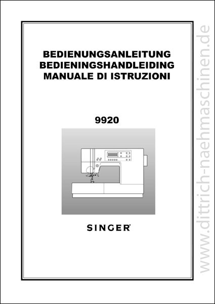 Anleitung SINGER Quantum 9920