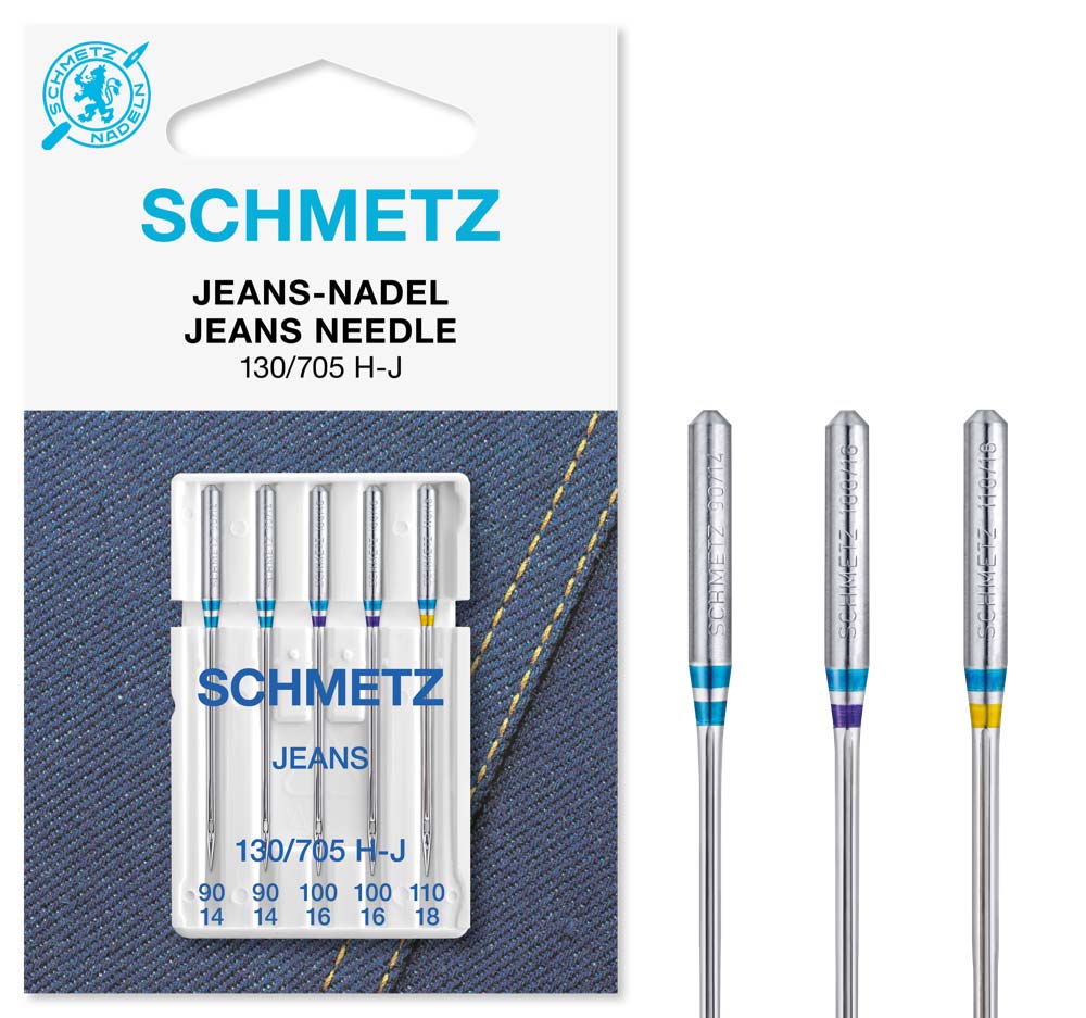 Jeans Nadel Sortiment Stärke 90 100 110 5er Pack Schmetz