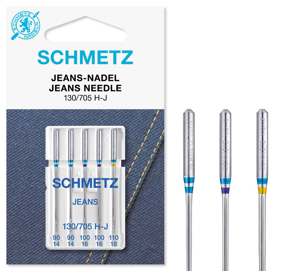 Jeans Nadel Sortiment Stärke 90 100 110 5er Pack Schmetz Jeans Nadel Sortiment Stärke 90 100 110 5er Pack Schmetz