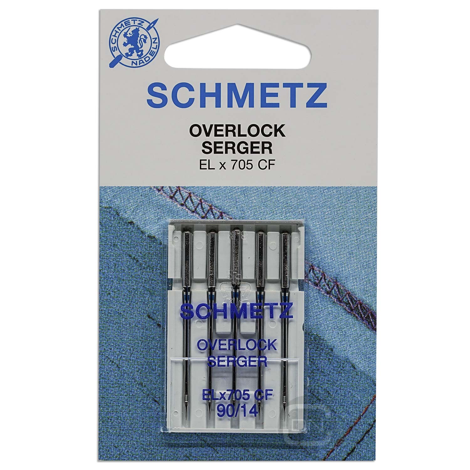 overlocknadel_0248300 Overlocknadel ELx705 CF Stärke 90 5er Pack Schmetz