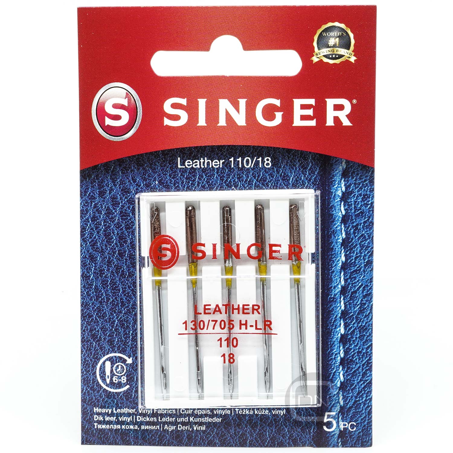 Leder Nadel Stärke 110 5er Pack SINGER