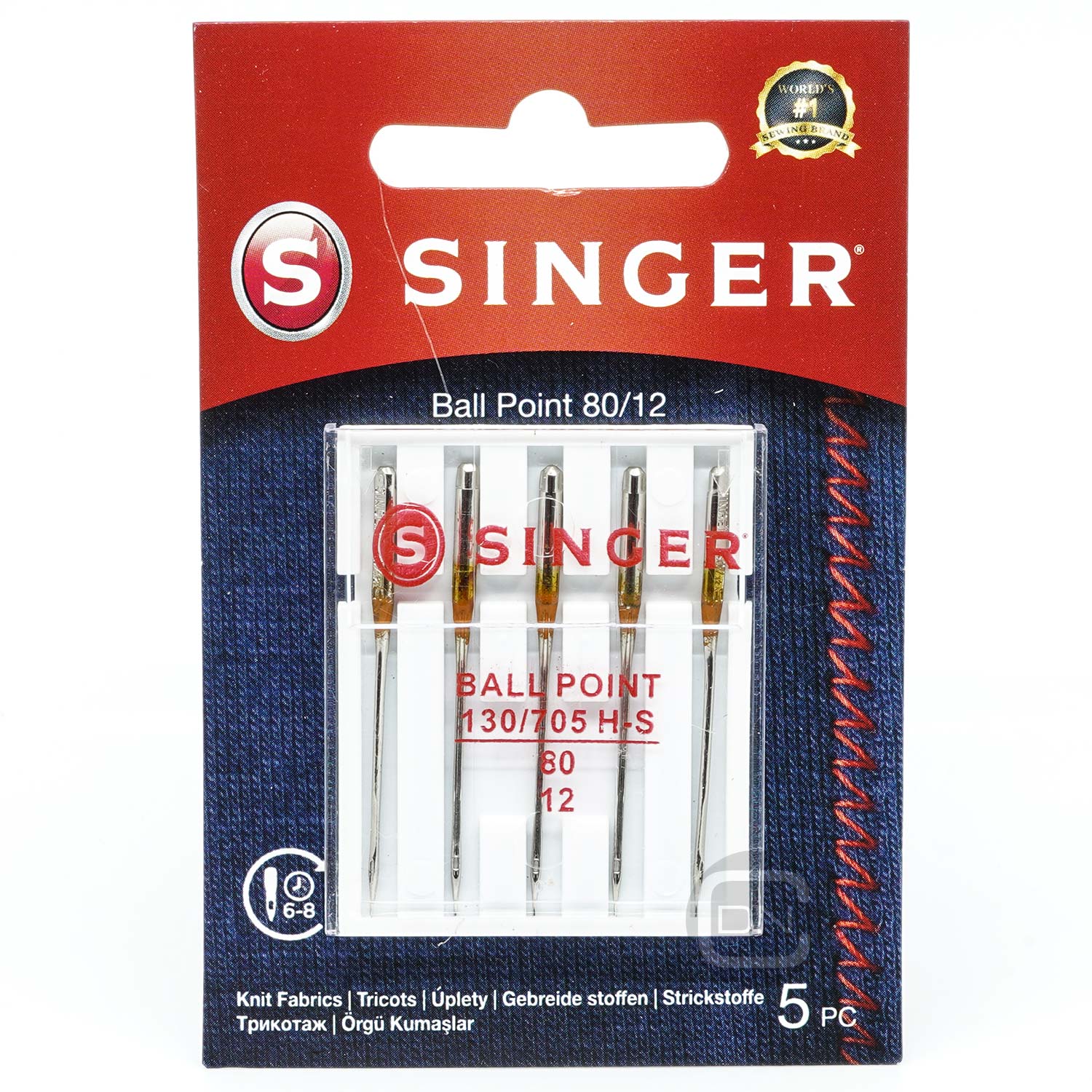 Stretch Nadel Stärke 80 5er Pack SINGER