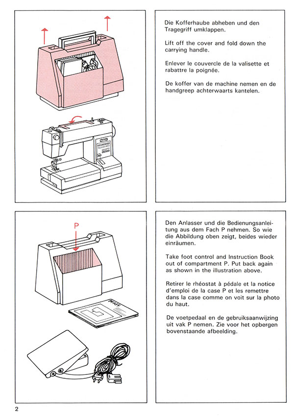 Anleitung Pfaff varimatic 6085 6087