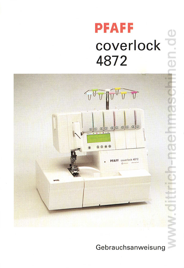 Anleitung Pfaff Coverlock 4872