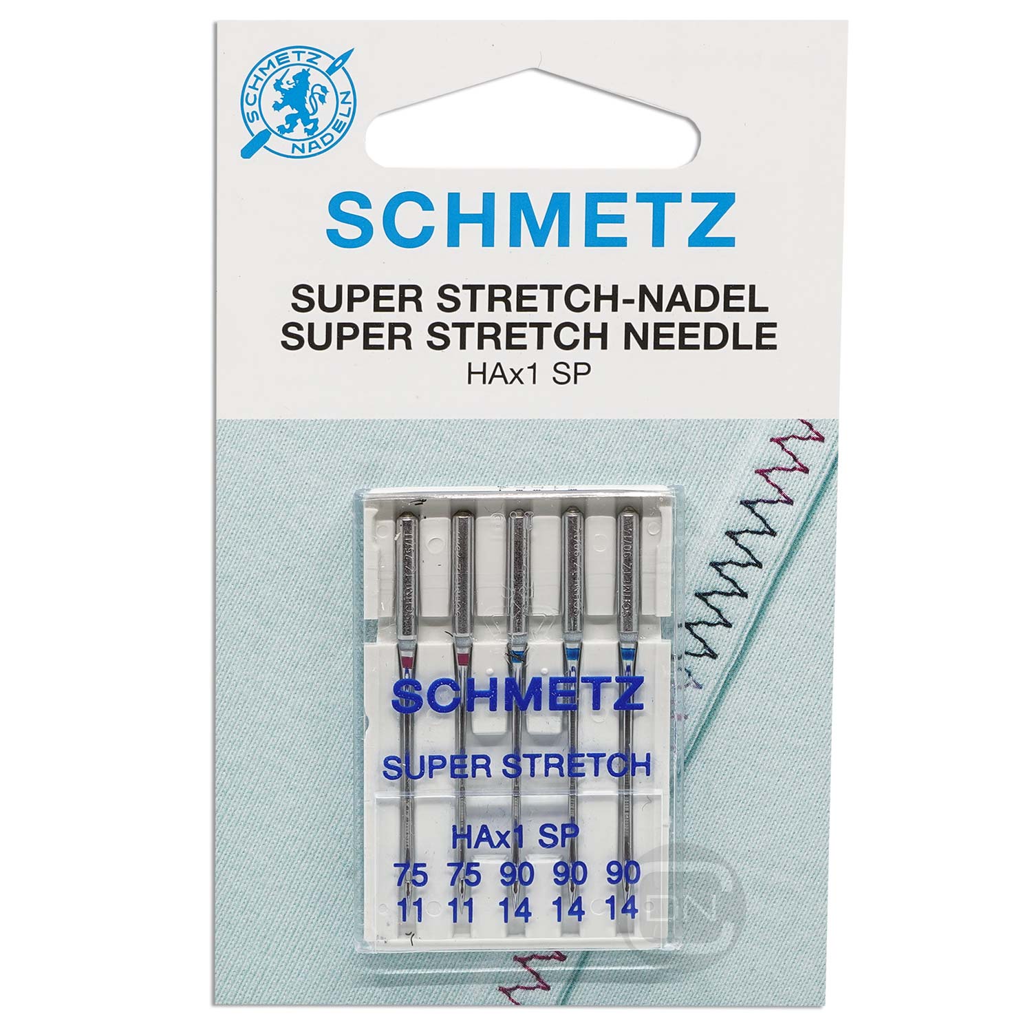 Super Stretch Nadel Sortiment Stärke 75 90 5er Pack Schmetz