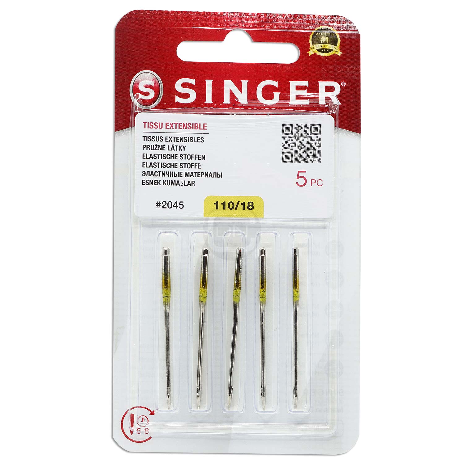 Jersey Nadel Stärke 110 5er Pack SINGER