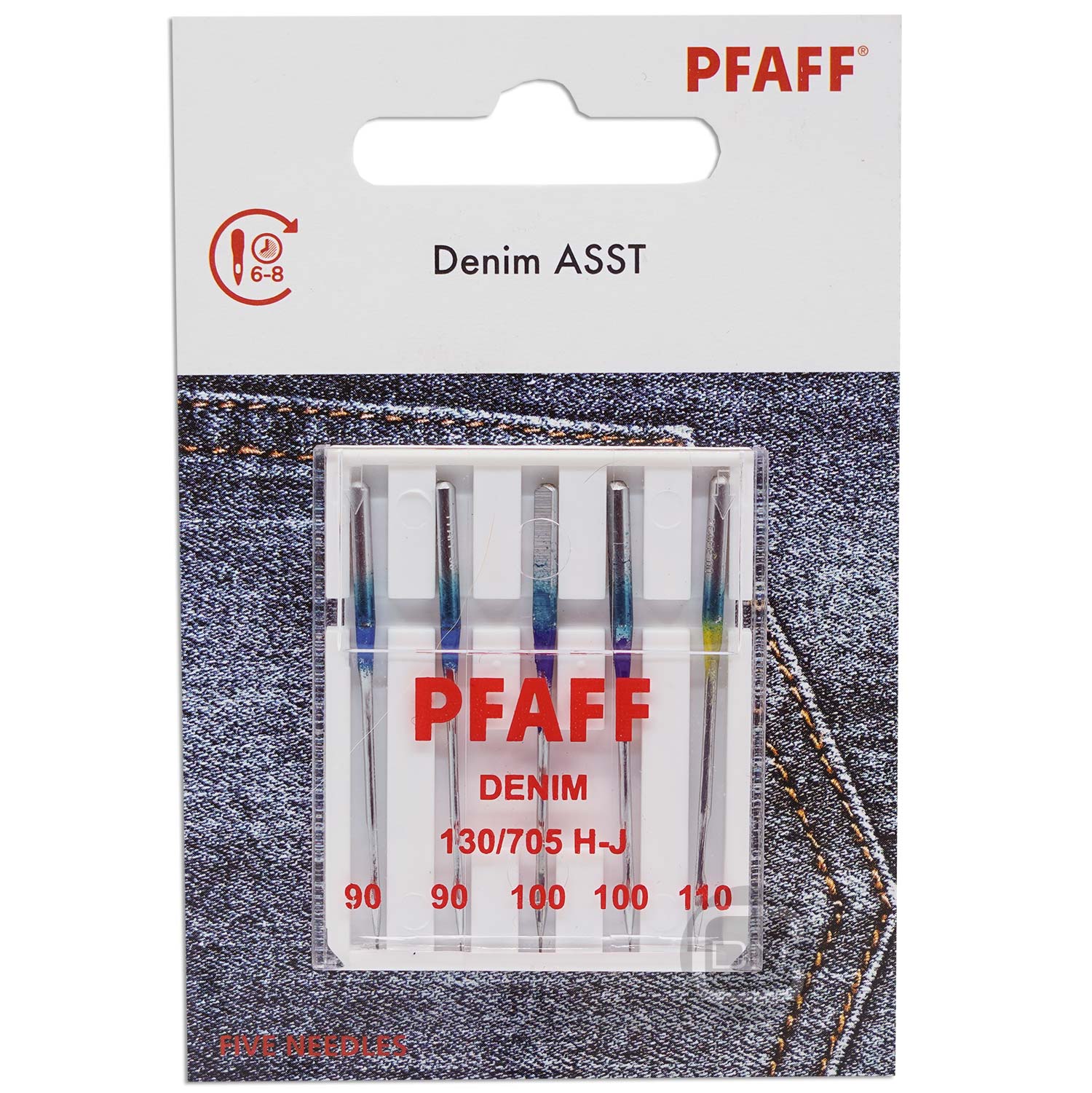 Jeans Nadel Sortiment Stärke 90 100 110 5er Pack Pfaff