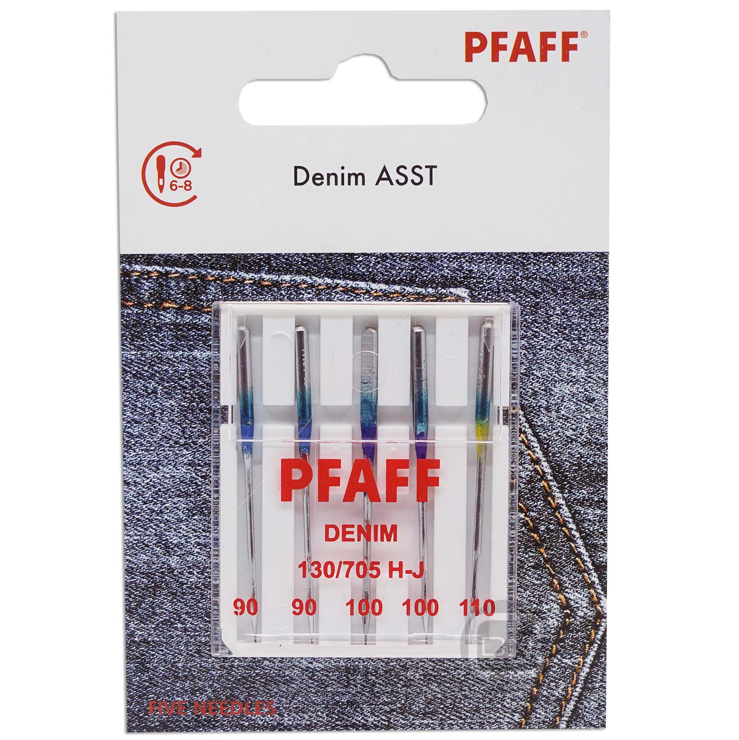 jeansnadel-1879300 Jeans Nadel Sortiment Stärke 90 100 110 5er Pack Pfaff