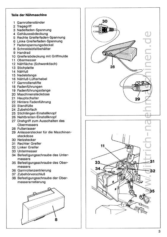 Anleitung Pfaff hobbylock 783 