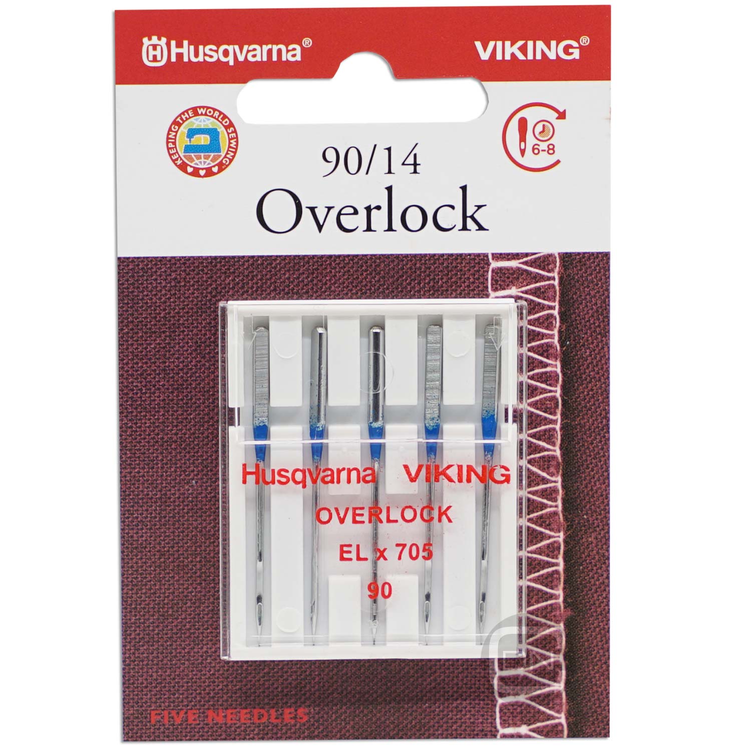 overlock-nadel-1481800 Overlock Nadel ELx705 Stärke 90 5er Pack Husqvarna