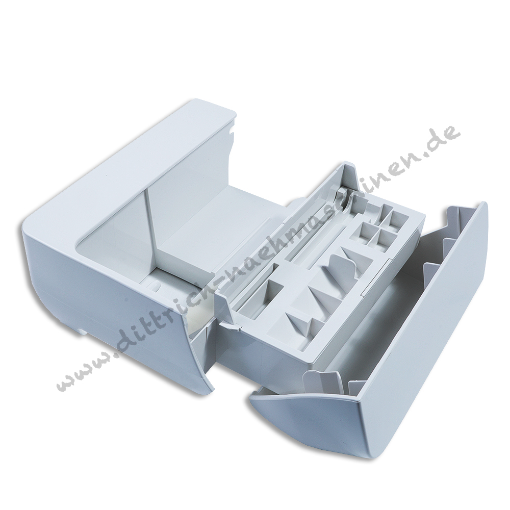 anschiebetisch0554100_02 Anschiebetisch mit Zubehörfach Juki HZL-F300 F400 F600