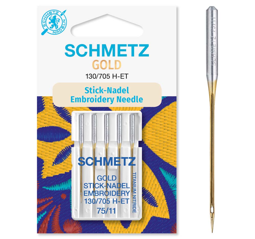 Sticknadel GOLD Stärke 75, 5er Pack (Schmetz)