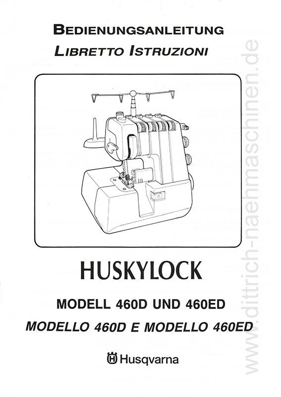  Anleitung Husquvarna Huskylock 460D 460ED