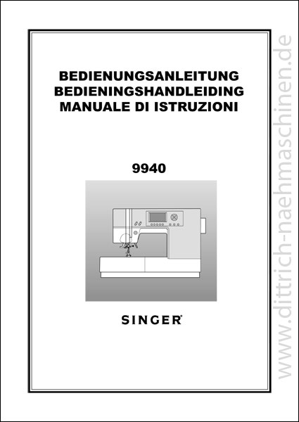 Anleitung SINGER Quantum 9940