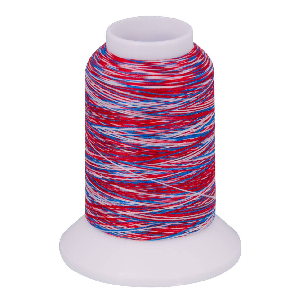 Woolly Nylon Bauschgarn rot-blau-weiß 1000m