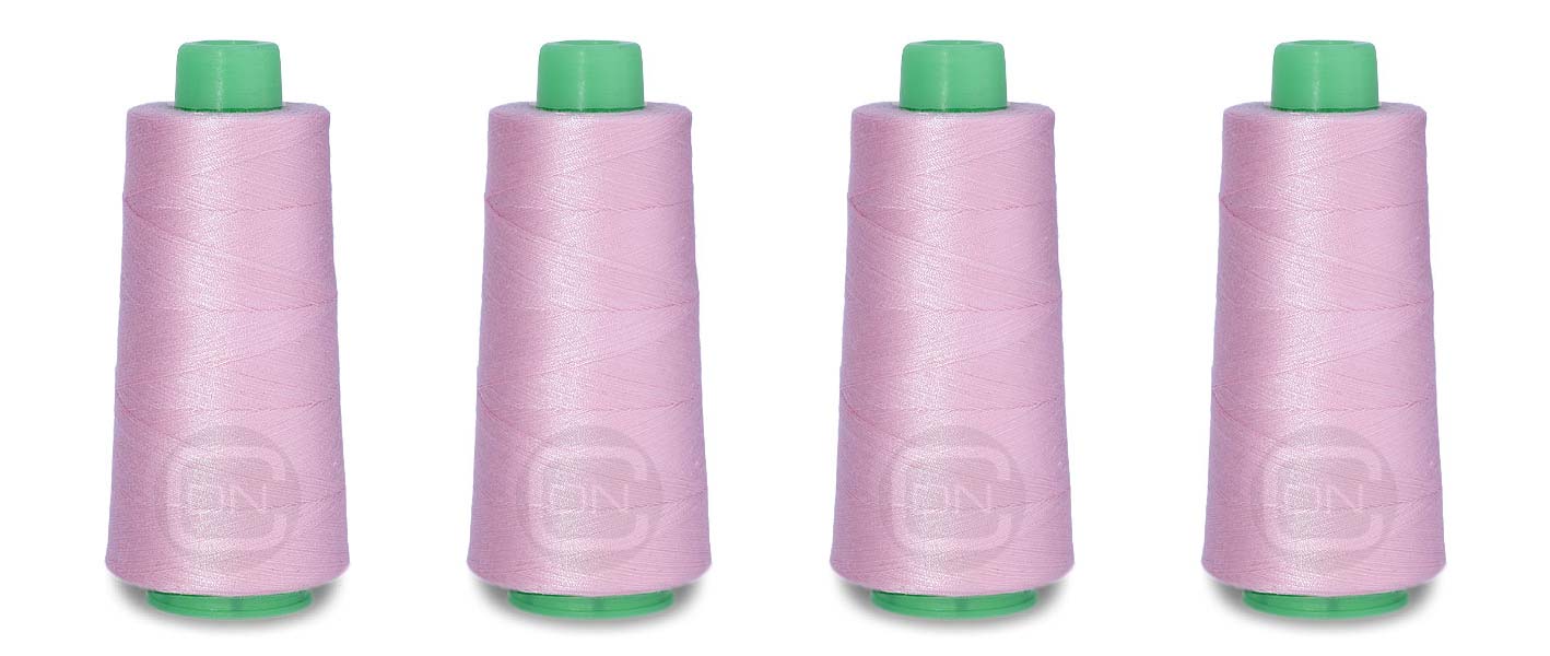 Overlockgarn 4x 2500m Farbe rose 100% Polyester