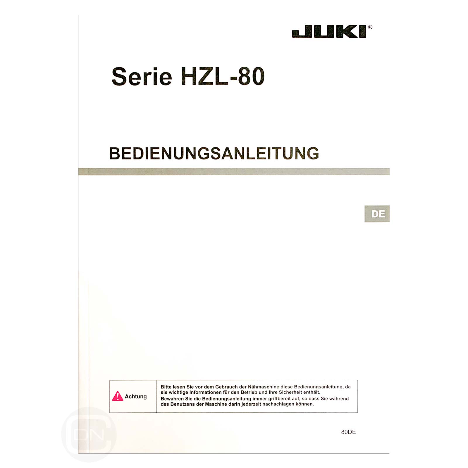 Anleitung Juki HZL-80HP-B