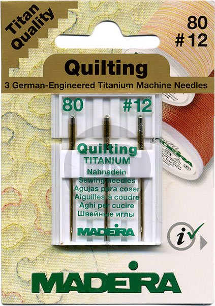 TITAN Quiltnadel Stärke 80, 3er Pack (Madeira) - ARCHIV