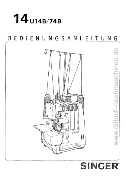 Anleitung SINGER 14U14B 14U74B