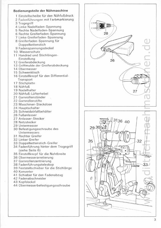 Anleitung Pfaff hobbylock 799