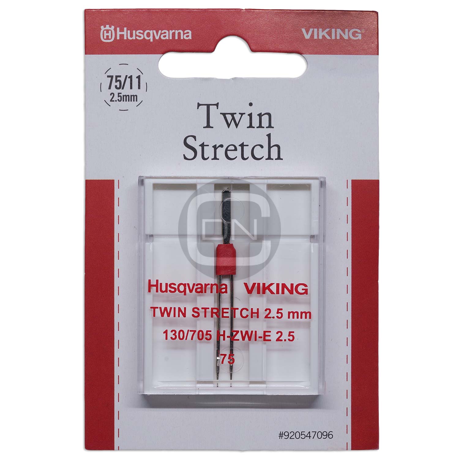 Zwillingsnadel 2,5 mm Stretch Stärke 75 Husqvarna