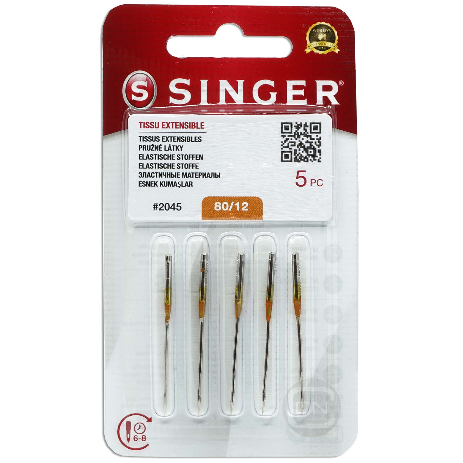 Stretch Nadel Stärke 80 5er Pack SINGER