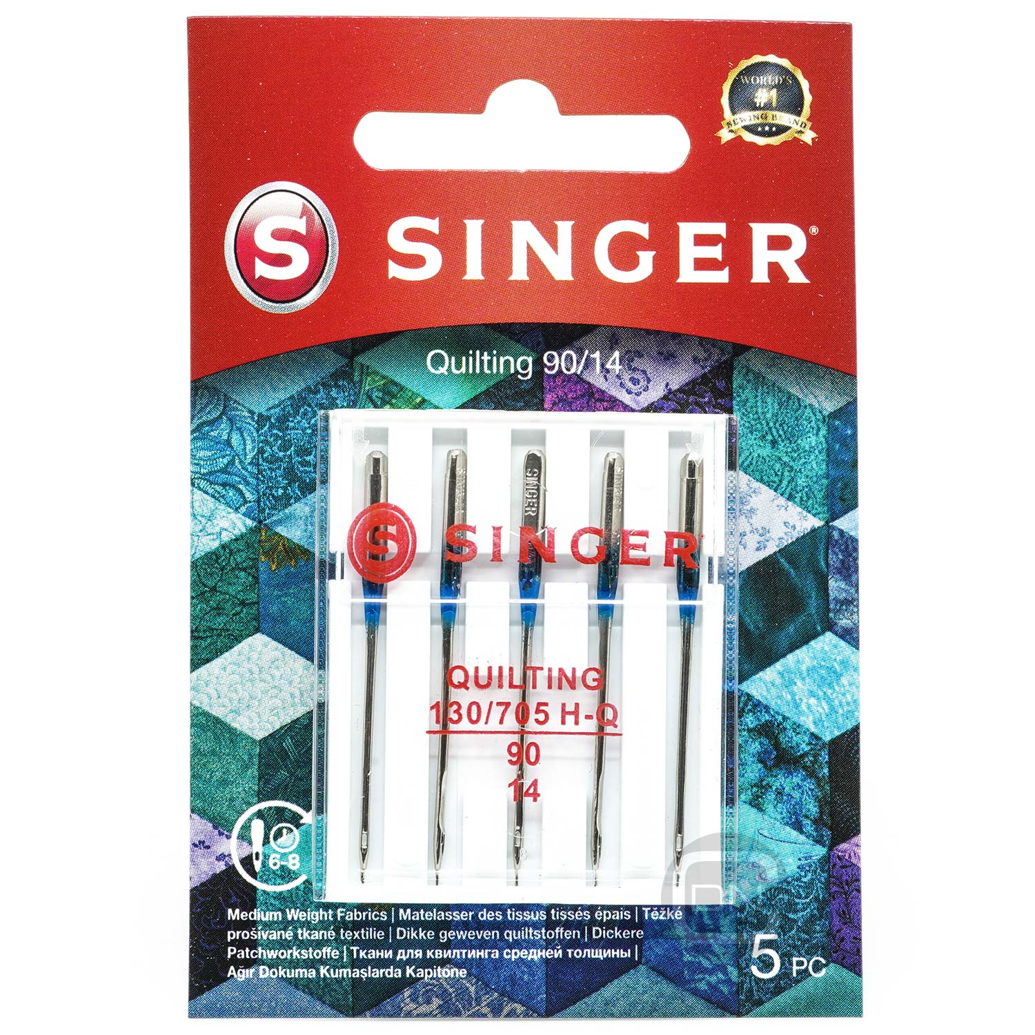 Quilt Nadel Stärke 90 5er Pack SINGER