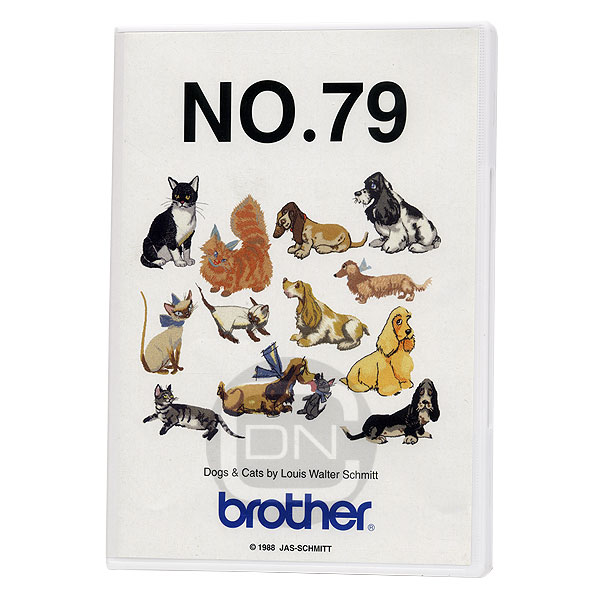 Stickmotivkarte 79 - Dogs & Cats (Brother) - ARCHIV