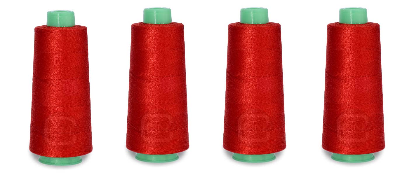 Overlockgarn 4x 2500m Farbe lobster 100% Polyester