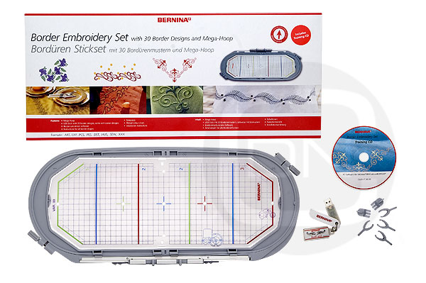 Mega Hoop 400 x 150 mm mit Bordürenset Bernina - ARCHIV