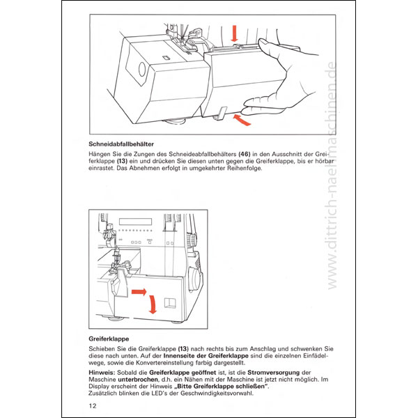 Anleitung Pfaff hobbylock 4860 
