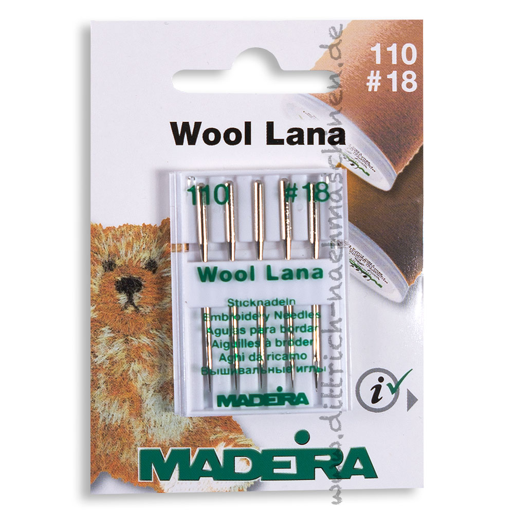 Sticknadel Wool Lana Stärke 110 (Madeira) - 5 Stück