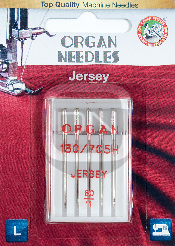 Jersey Nadel Stärke 80 5er Pack ORGAN