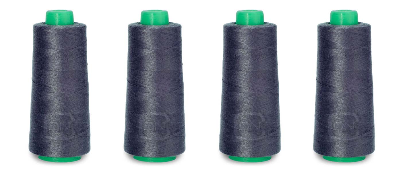 Overlockgarn 4x 2500m Farbe 922 schiefer 100% Polyester