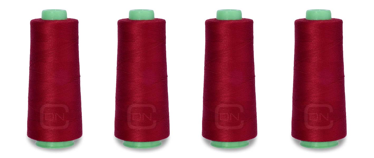Overlockgarn 4x 2500m Farbe berry 100% Polyester