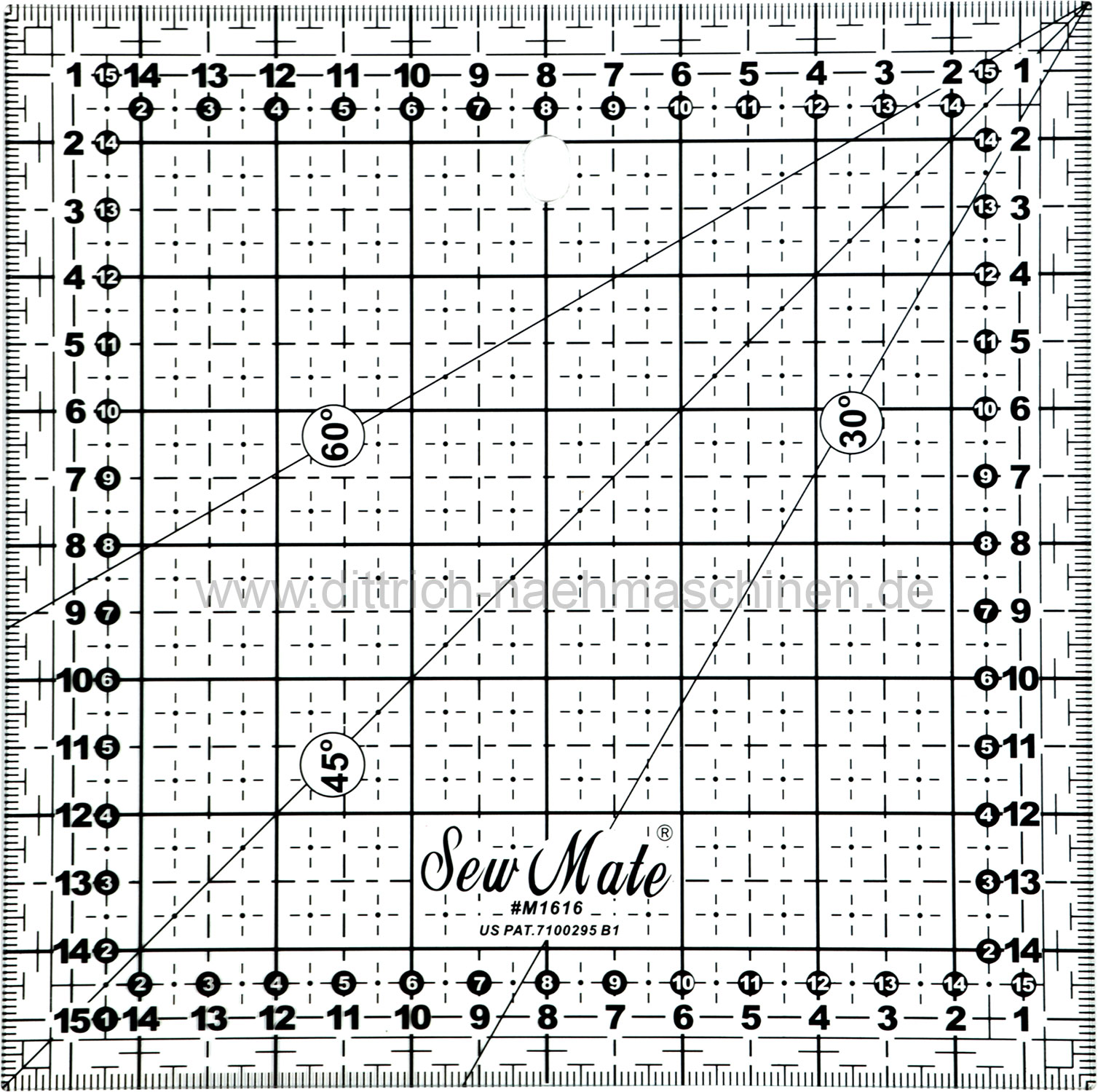 Patchwork Lineal 16 x 16 cm (Sew Mate)