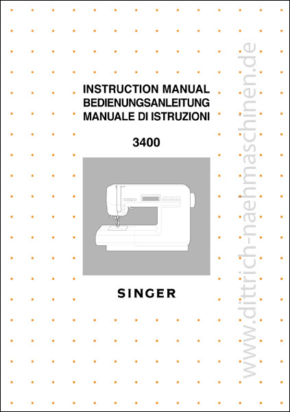 Anleitung SINGER Rumina 3400