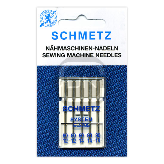 77ec4a285f5da1fc630b6d215b084a4c Overlocknadel ELx705 Stärke 80 90, 5er Pack (Schmetz)