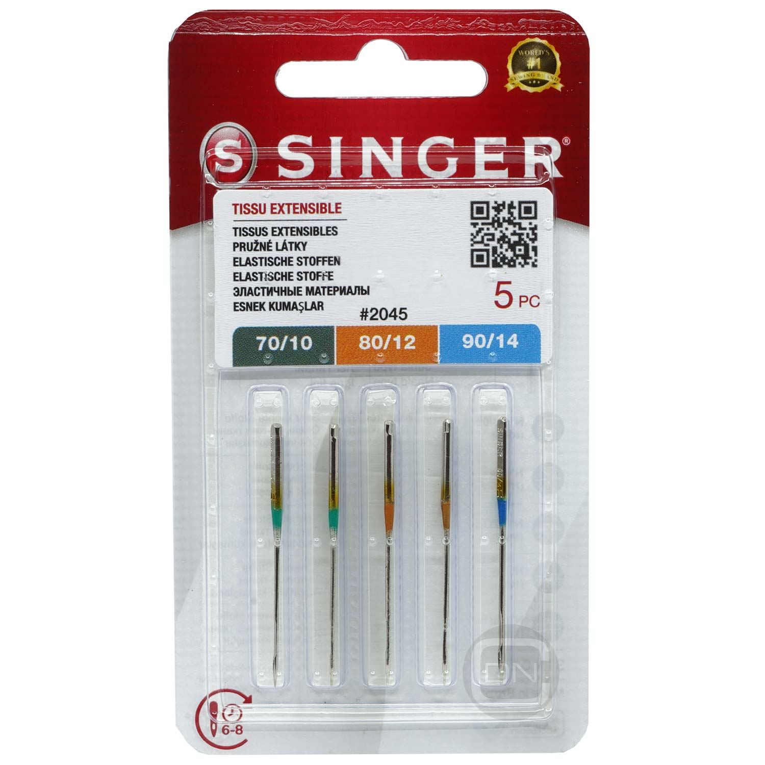 Stretch Nadel Sortiment Stärke 70 80 90 5er Pack SINGER