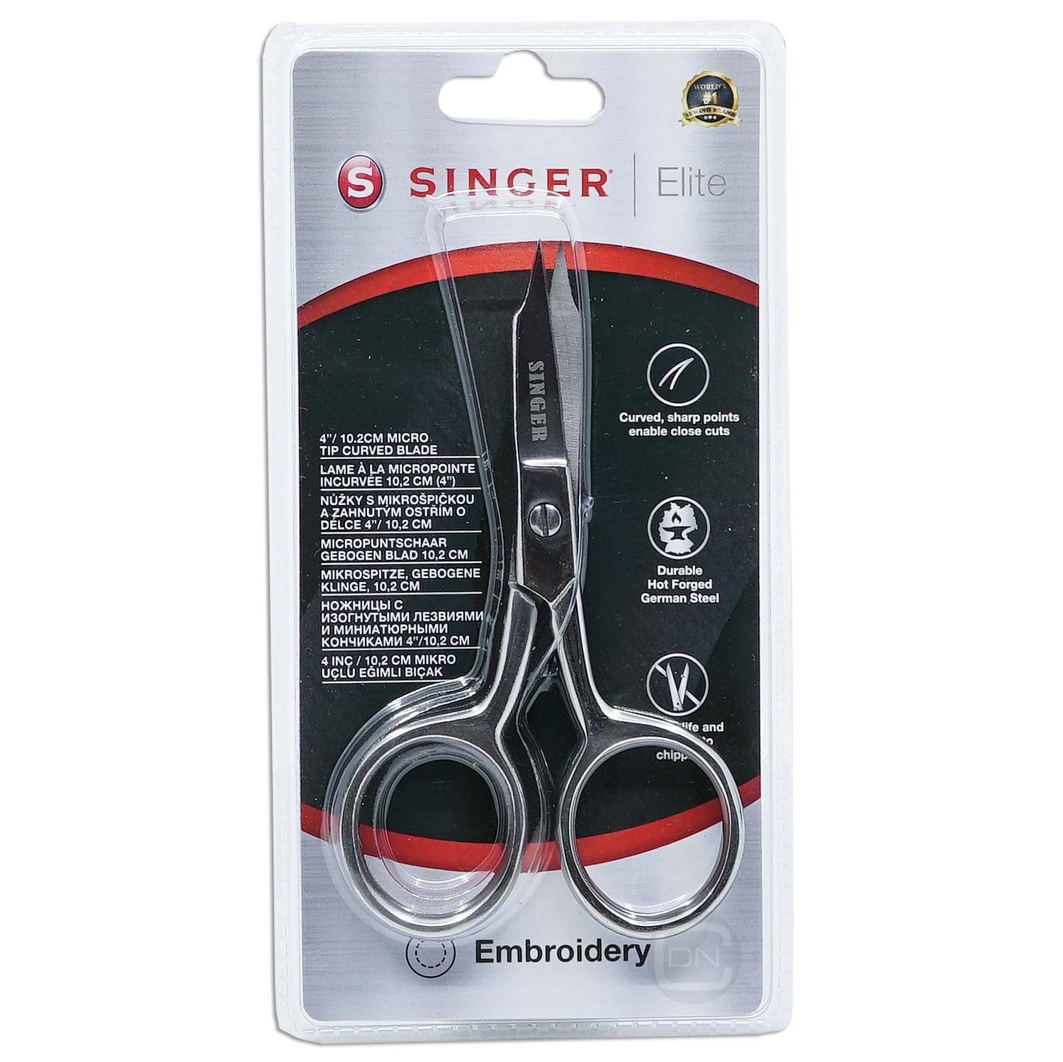 Stickschere 10,2 cm mit Mikrospitze SINGER Elite