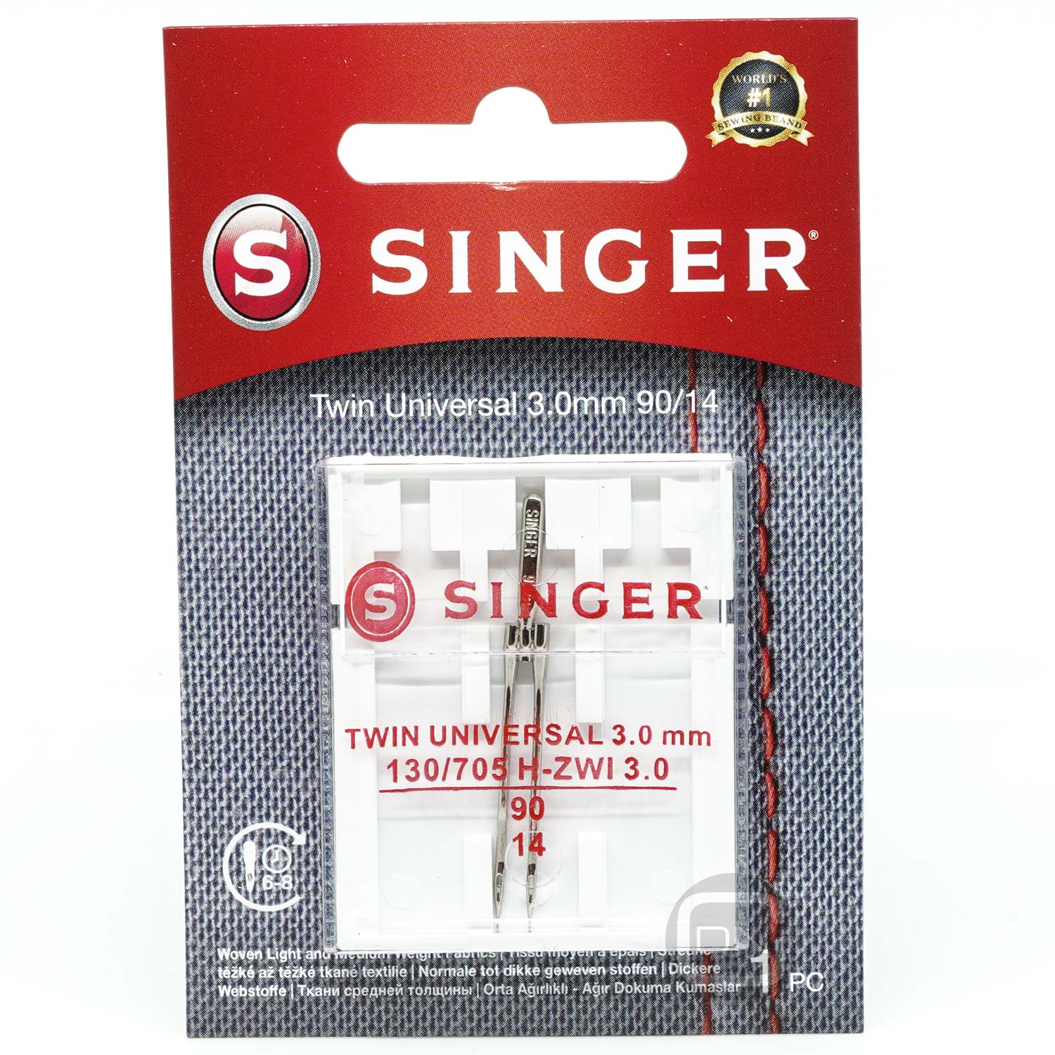 Zwillingsnadel 3 mm Universal Stärke 90 SINGER